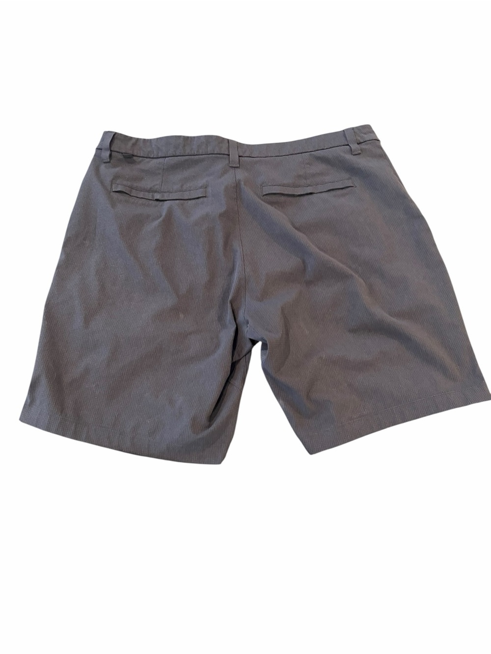 Lululemon Commission Chino Shorts Men’s 38 Charcoal Gray Textured 9” Inseam - Picture 2 of 6